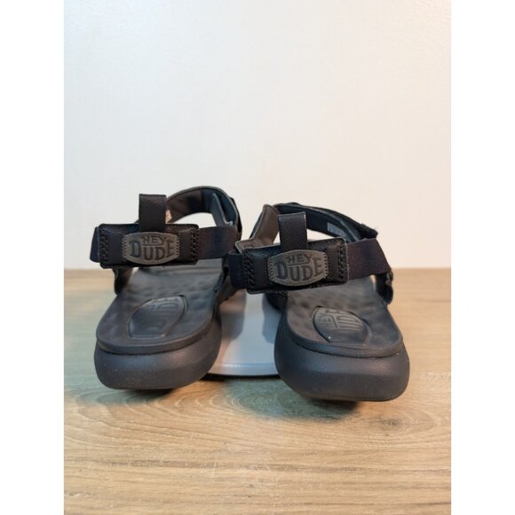 Hey Dude Black Carson Sandals Strappy Casual Outdoor Size 11 Black Summer main image 7
